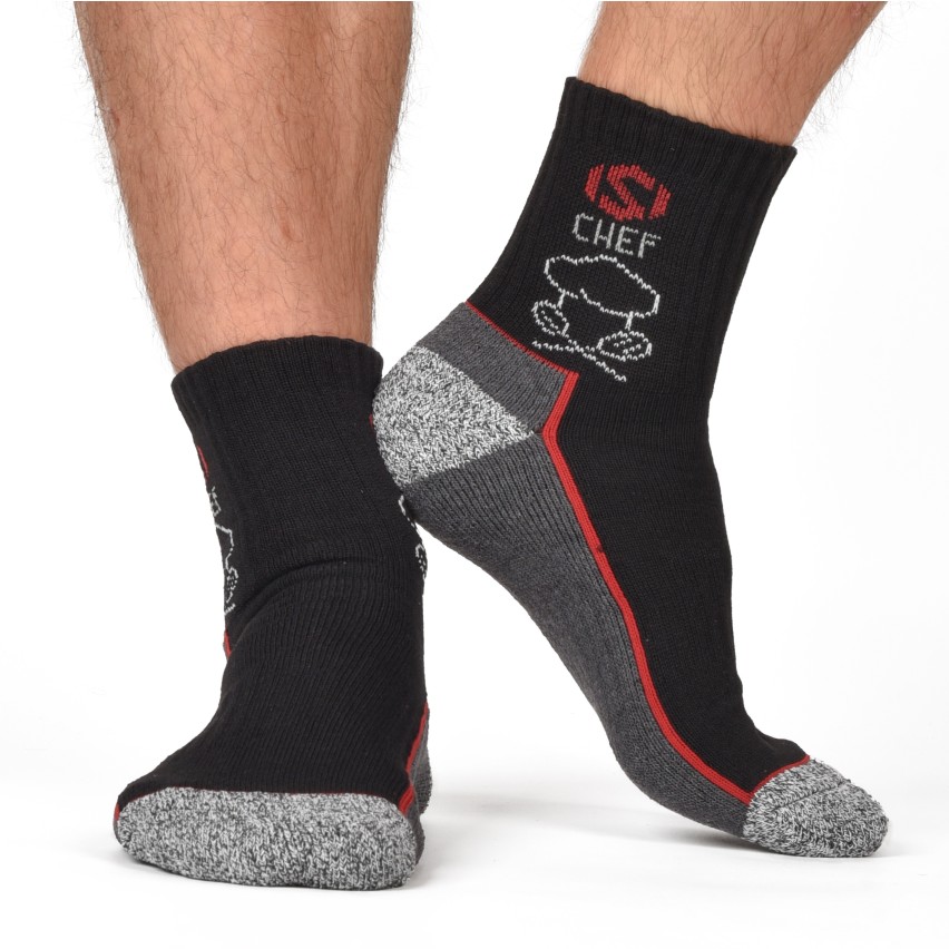 Calze corte da lavoro Chef rinforzate JOB 12 Prisco 3 paia