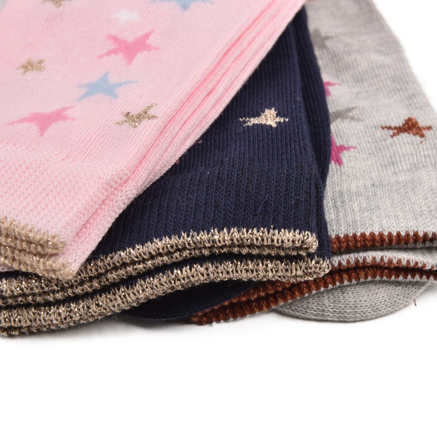 Calze bimba caldo cotone Prisco Jane D cuori 6 paia