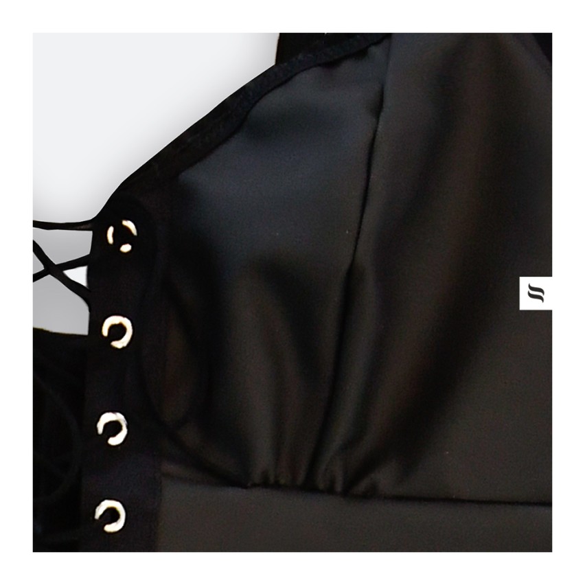 Sexy mini dress + perizoma a rete Obsessive Redella chemise e thong sottoveste 
