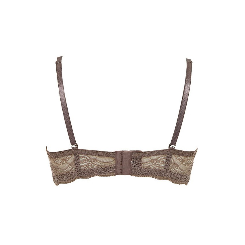 Reggiseno fascia super push up Lormar double extra pizzo