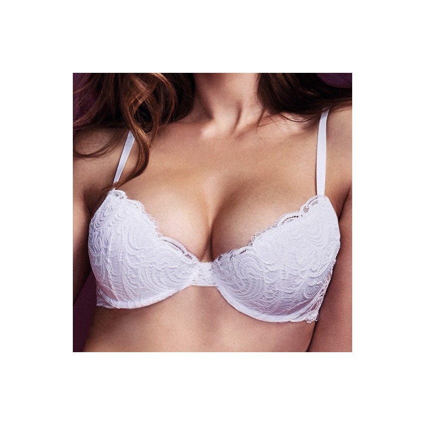 Reggiseno Lormar push up frizzante con ferretto in pizzo