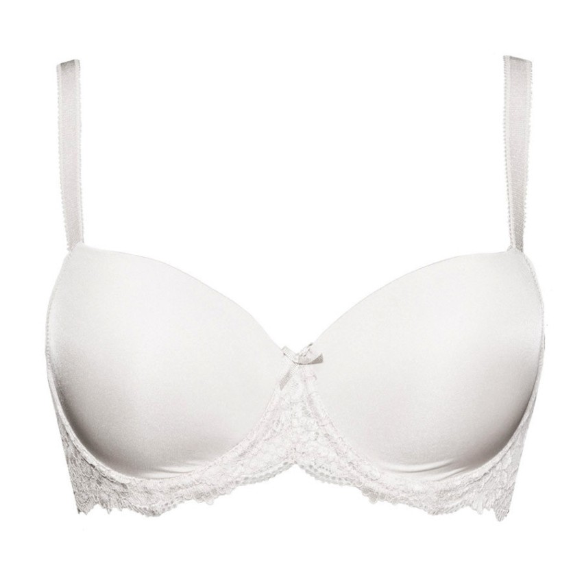 Reggiseno Imbottito Con Ferretto Linea Sollievo Art. S2: Bianco, Coppa C, In Poliammide Ed Elastan - 2