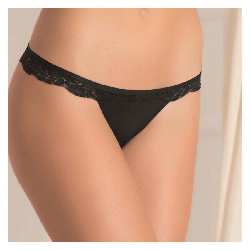Sexy perizoma Frames S598 microfibra e pizzo