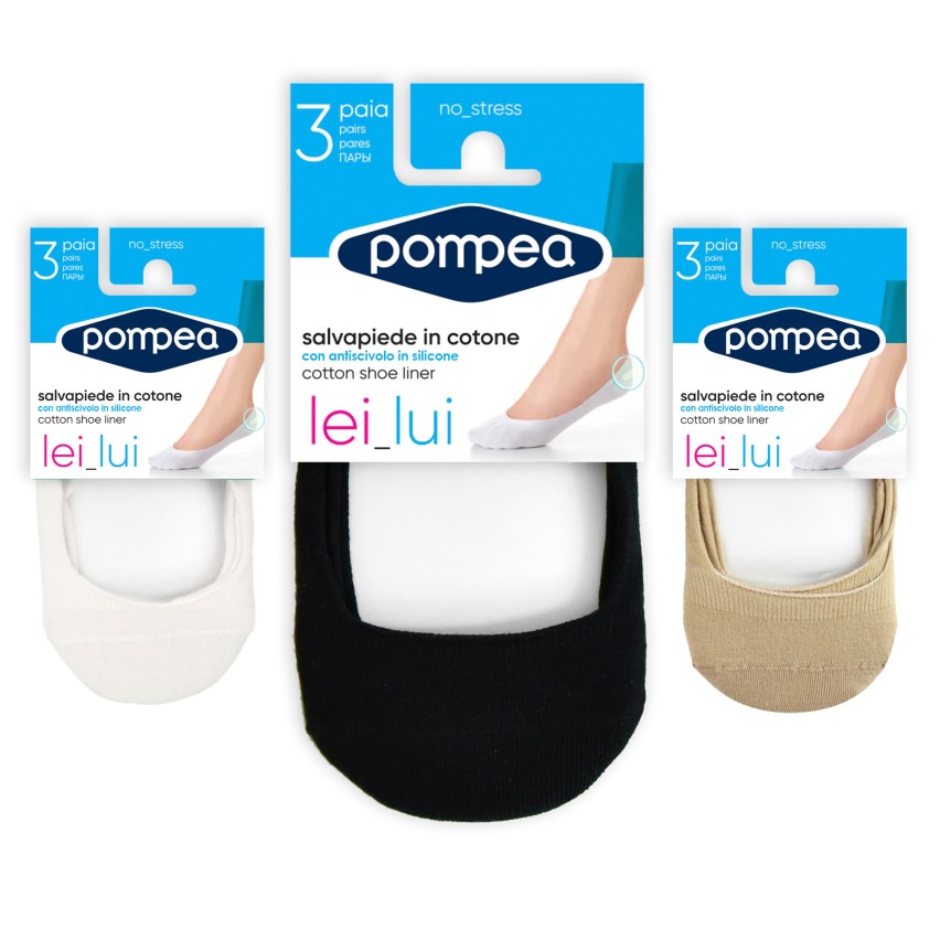 Salvapiede antiscivolo Pompea con silicone 3 paia