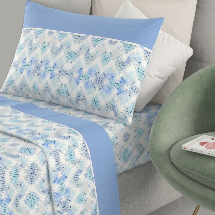 Lenzuola Irge Ginevra Savoia cotone fantasia