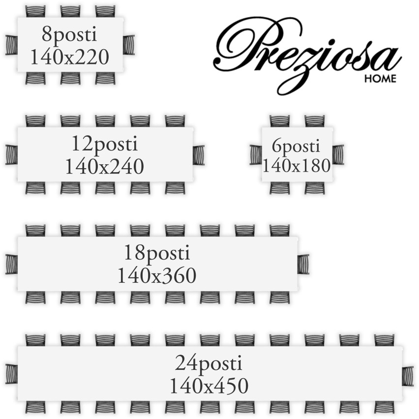 Tovaglia Preziosa Parigi in cotone qualità extra