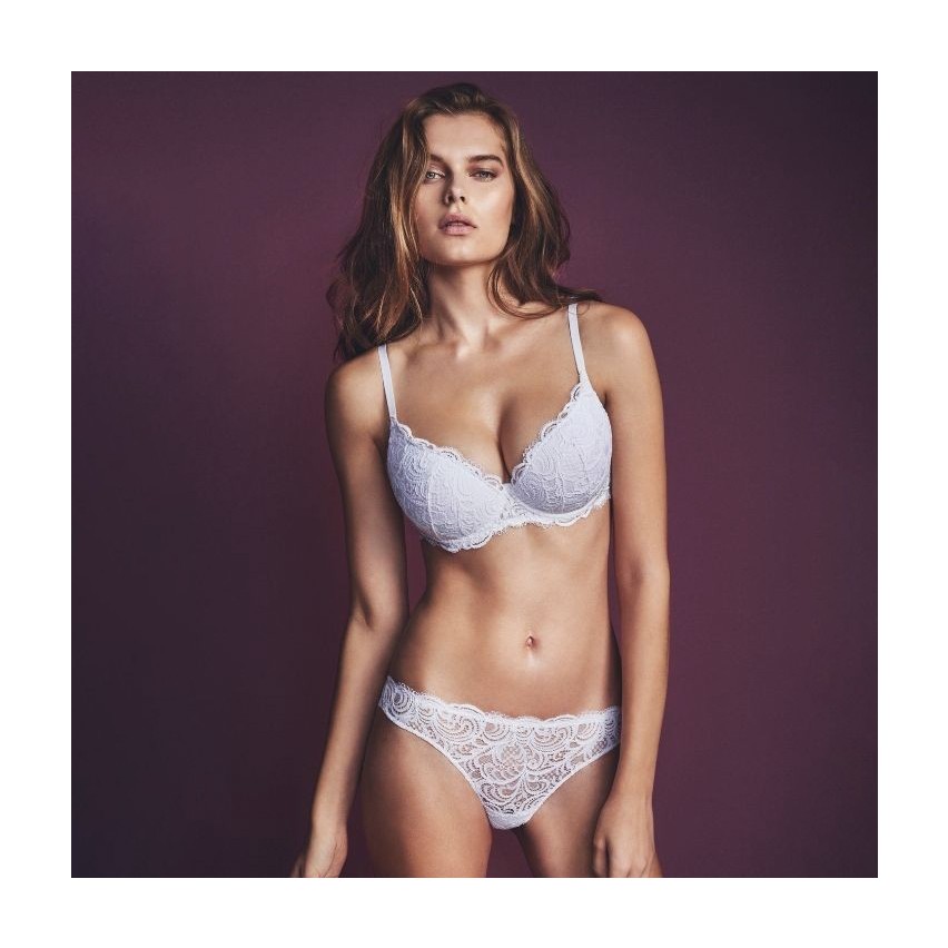 Slip brasiliana Lormar frizzante in pizzo