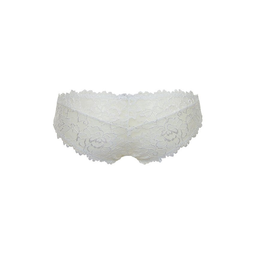 Slip donna sposa Lormar palladium in pizzo floreale