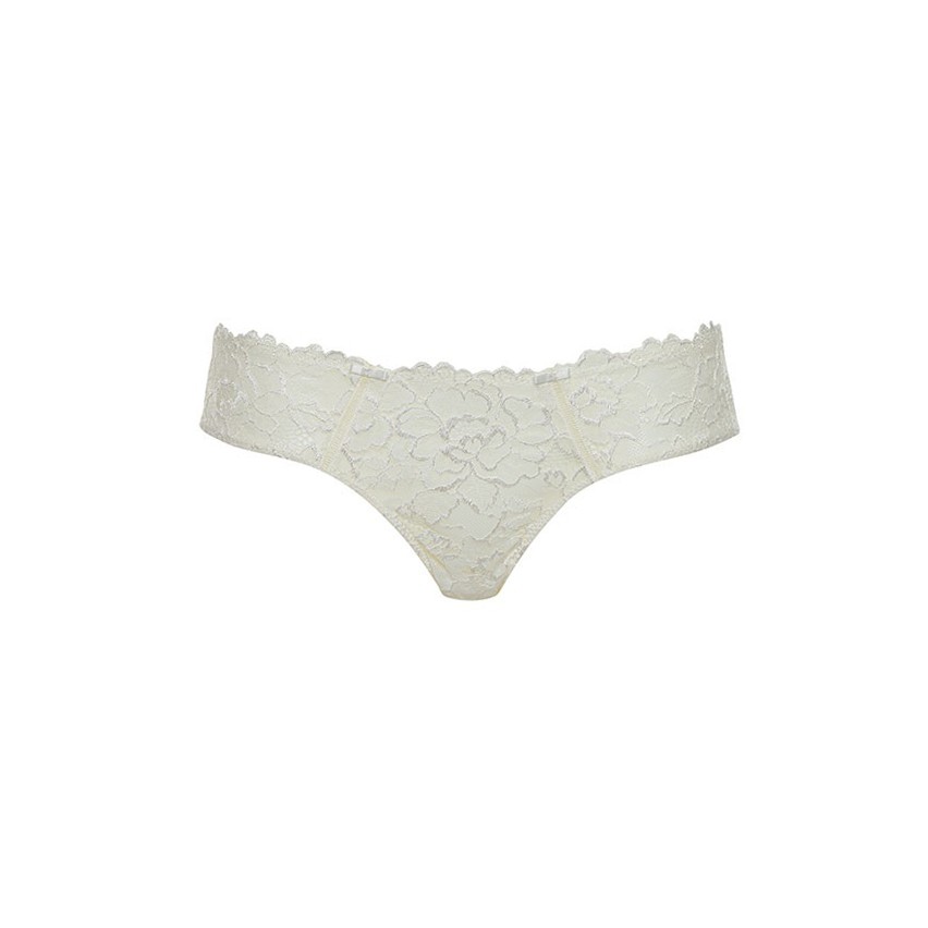 Slip donna sposa Lormar palladium in pizzo floreale