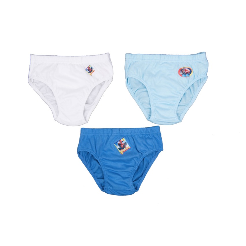Slip da bambino Spider-man assortiti in 100% cotone 3 pezzi 