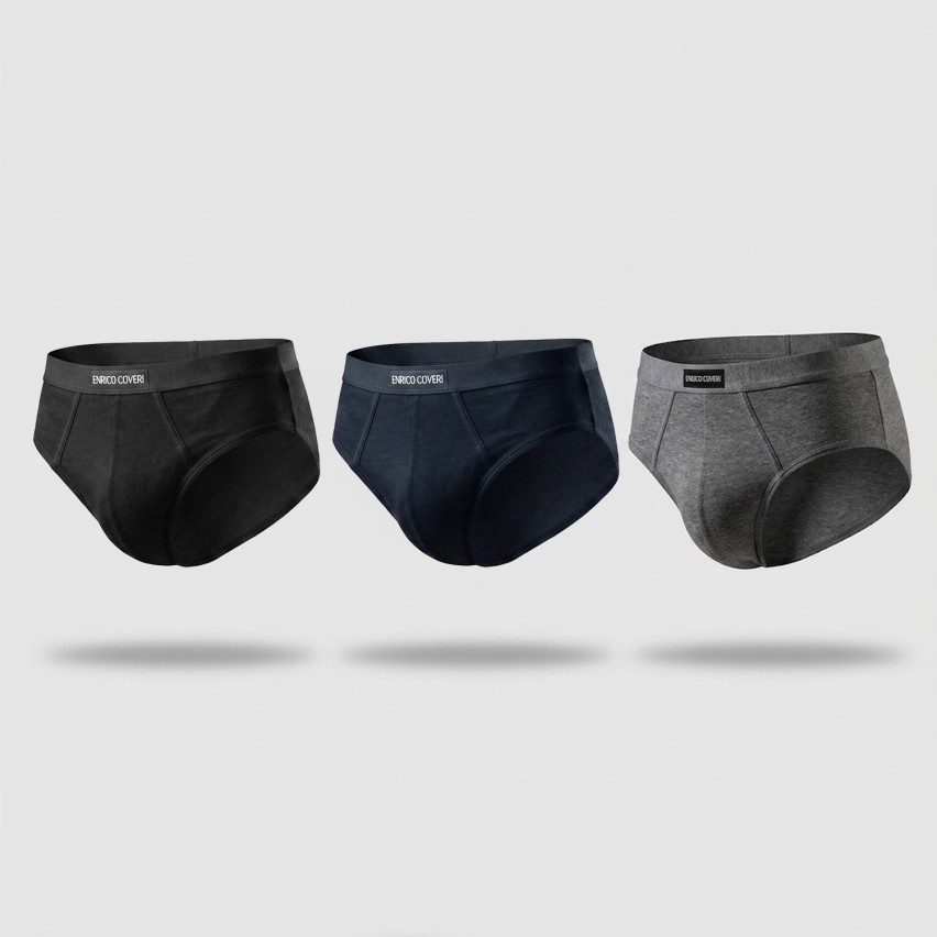 Slip uomo Enrico Coveri cotone elasticizzato es1002 3 pz