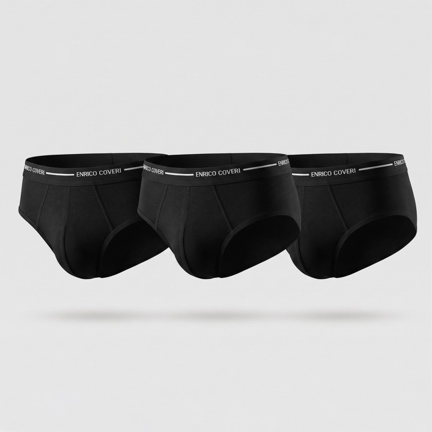 Slip uomo Enrico Coveri es1000 cotone elastico 3 pz