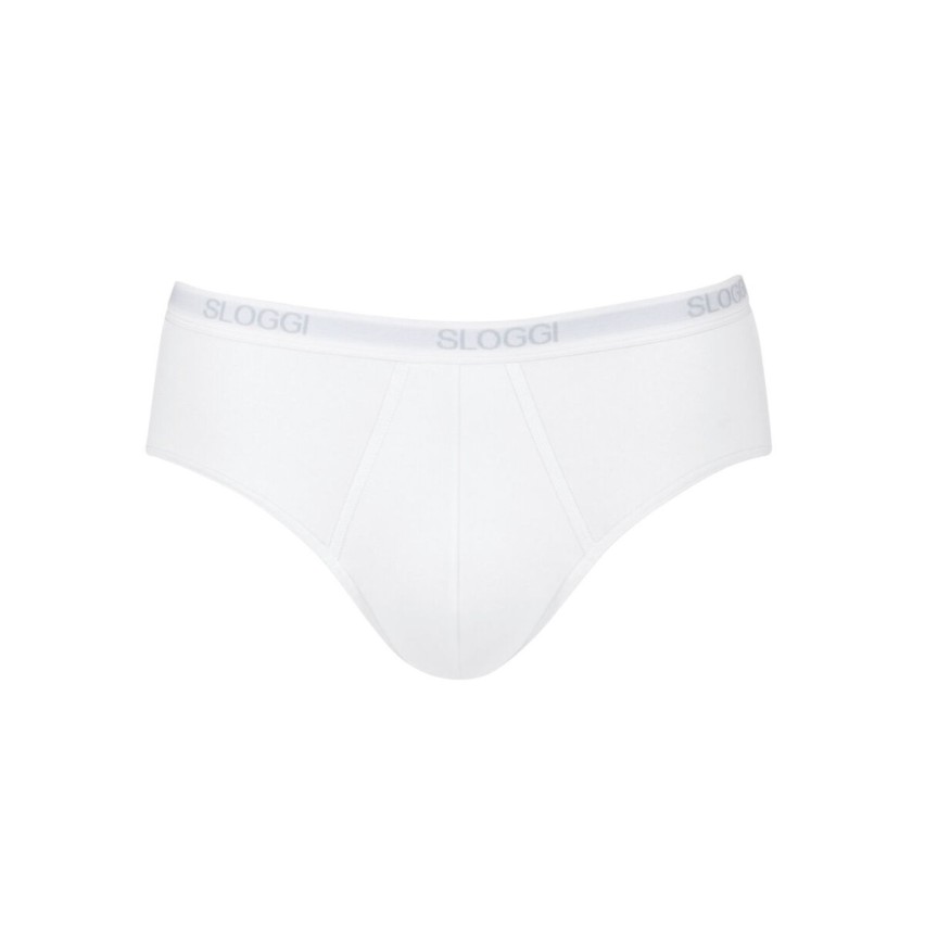 Slip sloggi midi uomo cotone elasticizzato 2 pezzi
