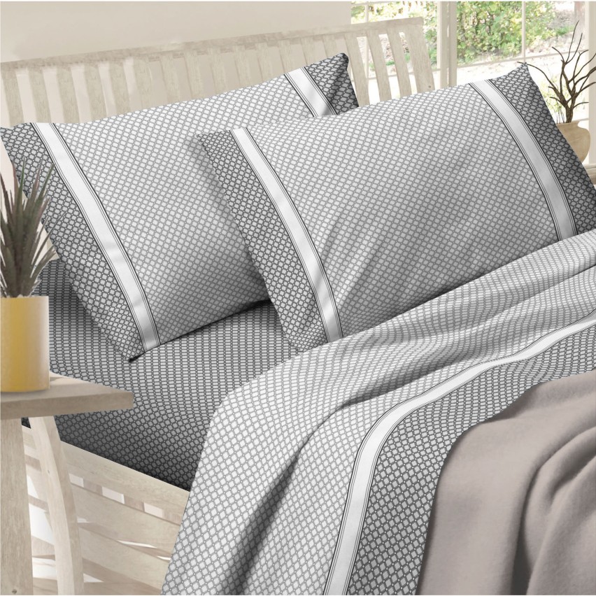 Set di Lenzuola D'Or TILA Grigio Singolo Franela