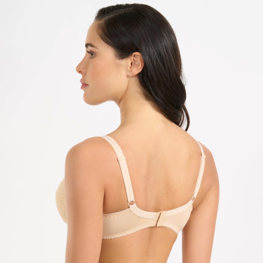 Reggiseno Spiman 331 senza ferretto cotone elasticizzato e pizzo