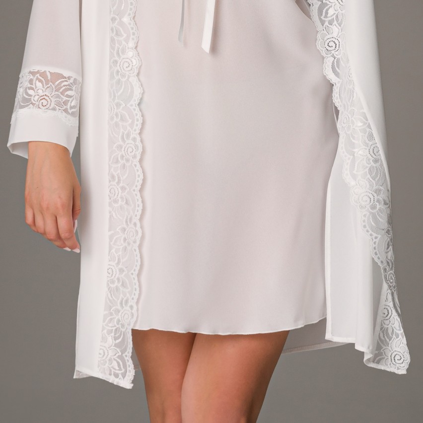 Completo sposa kimono + sottoveste pizzo Stefanel Lunatica