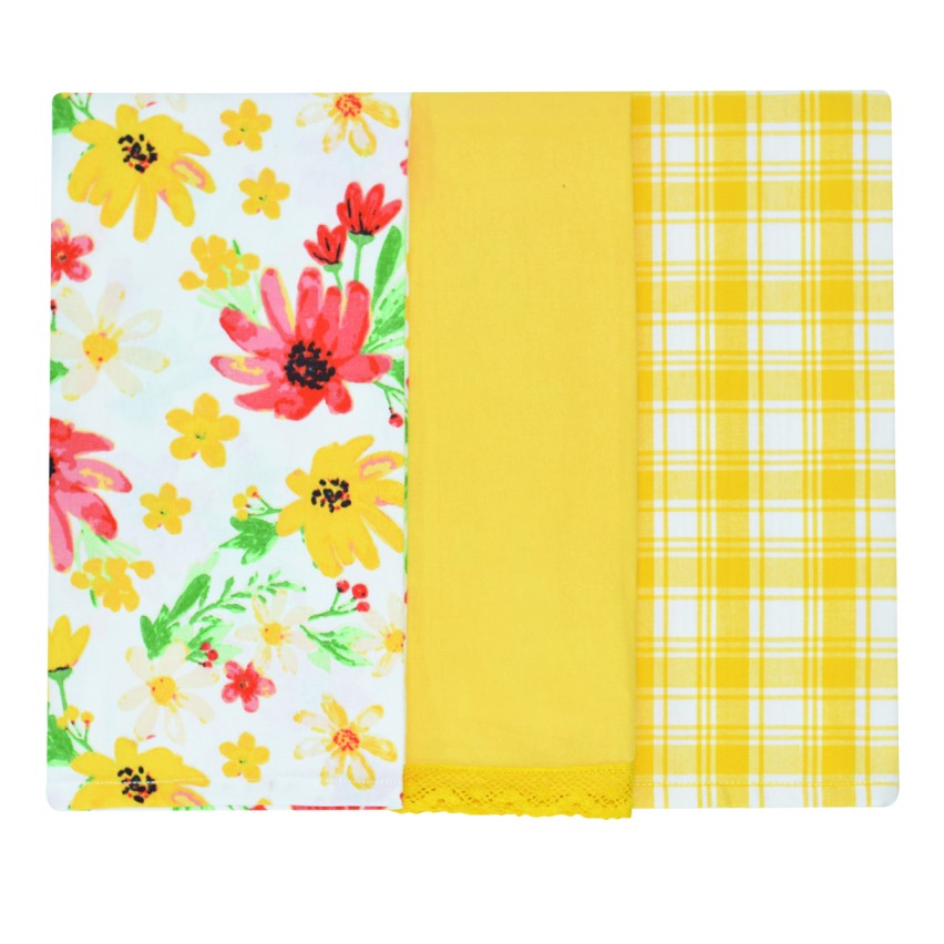 Strofinacci da cucina cotone Preziosa Calisè 3 pezzi-A