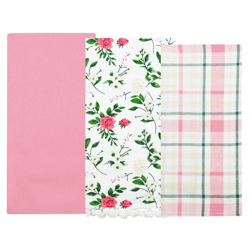 Strofinacci da cucina cotone Preziosa Calisè S06 3 pezzi-N