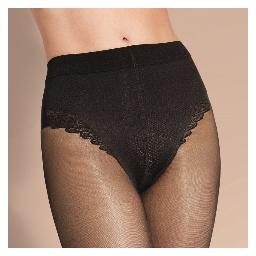 Collant riposante con corpino ricamato Sisi Style 40 den