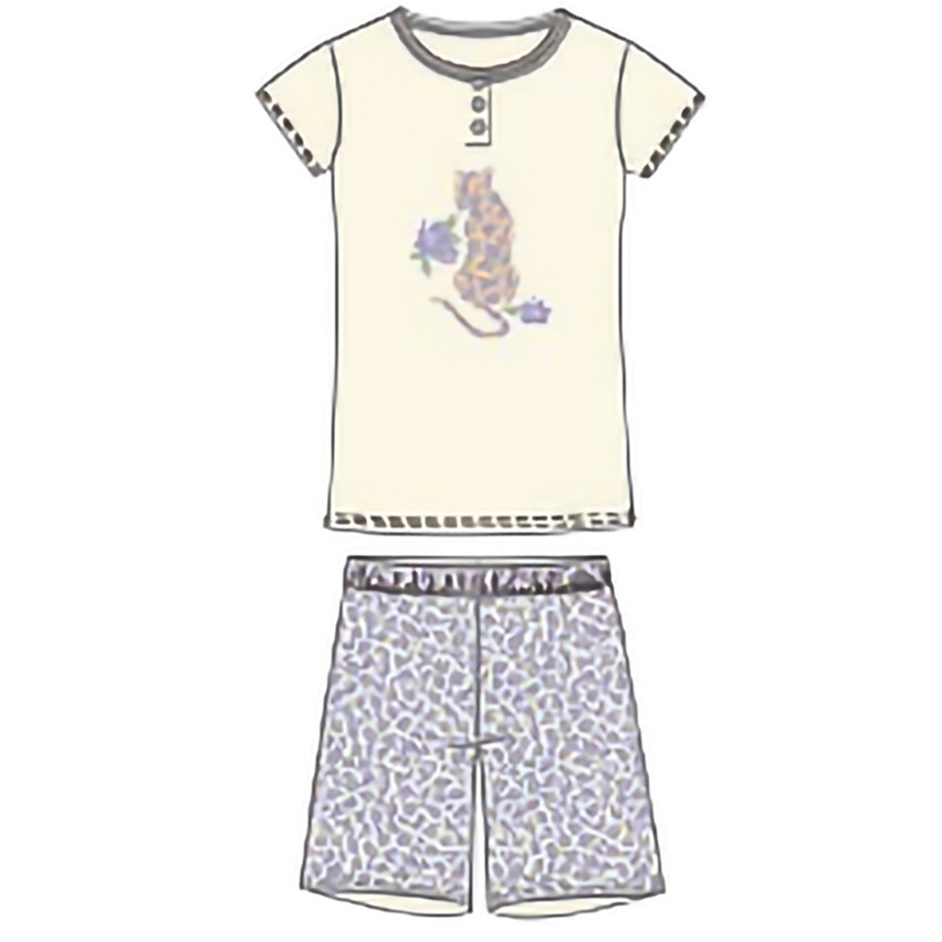 Loungewear - Set da 2 pezzi, pigiama estivo da donna, lungo: maglietta a maniche corte, pigiama, in due pezzi, con abbottonatura, elegante e leggero, per il tempo libero, per l'estate, Blu, m
