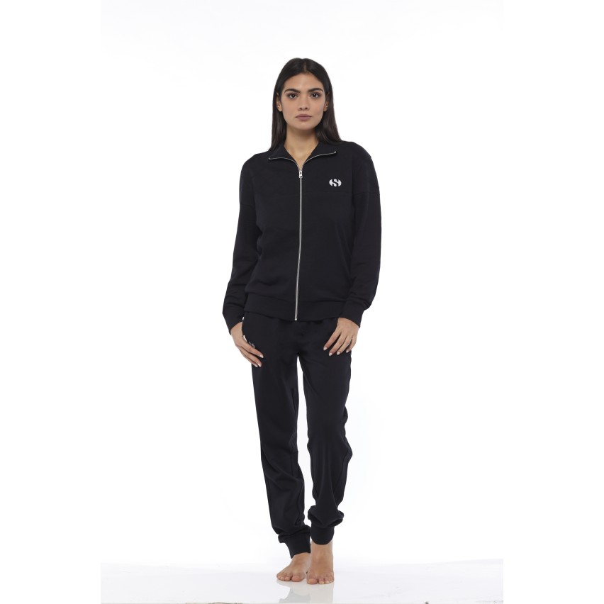 LIABEL Tuta donna in cotone con zip - Intimo Claudia