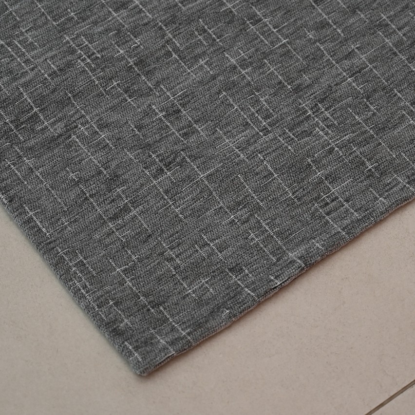 Tappeto fantasia quadratini astratti antiscivolo Zambaiti jacquard