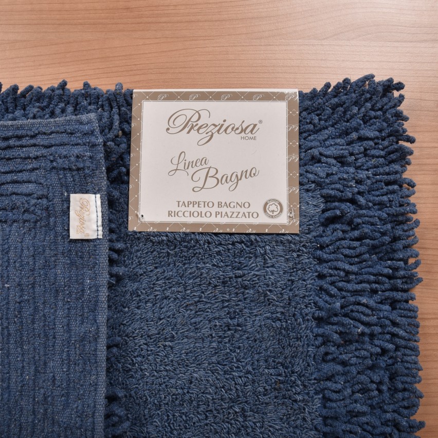 Tappeto bagno 100% cotone naturale Preziosa tinta unita BAT.0006
