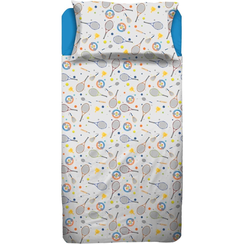 Completo Letto Singolo primaverile 100% cotone Jolly Tennis