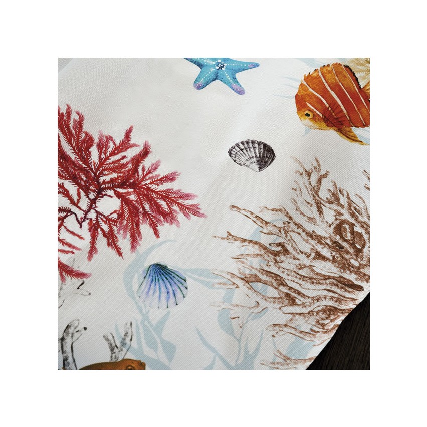 Tovaglia Vingi Tiffany cod.12 in cotone con stelle marine