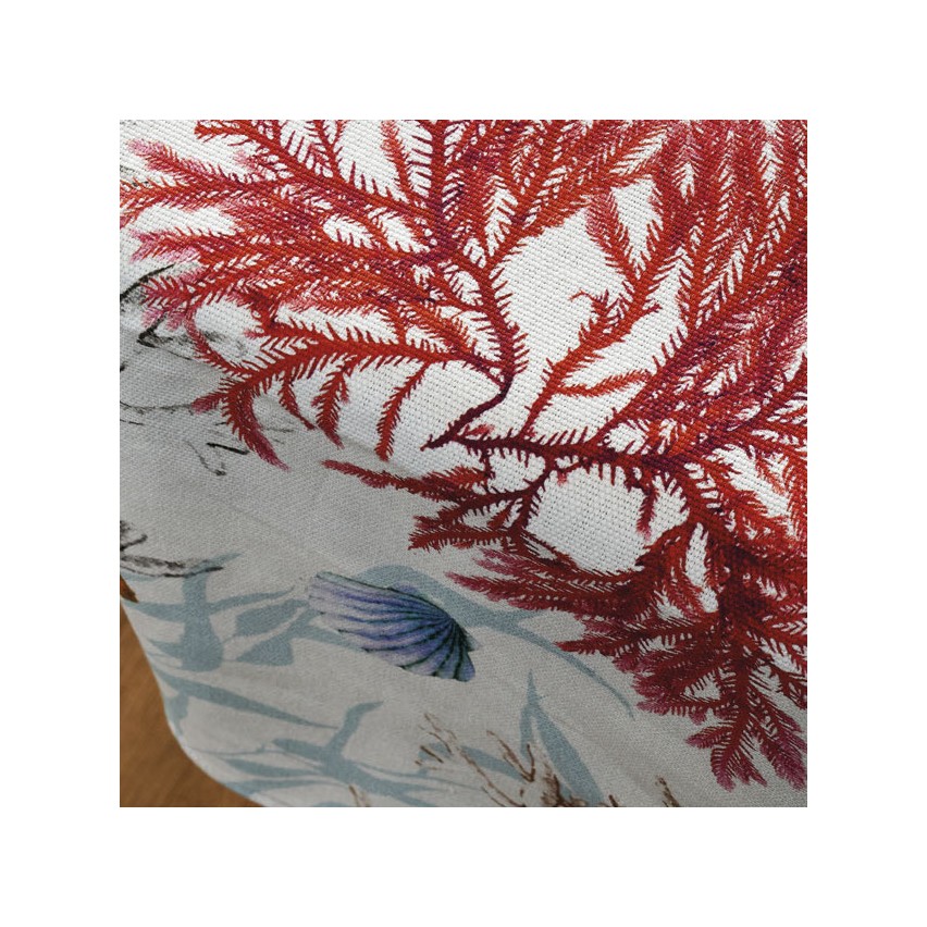 Tovaglia Vingi Tiffany cod.12 in cotone con stelle marine