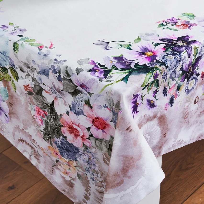Tovaglia stampa digitale floreale 100% Cotone Vingi Tiffany Dis. 2