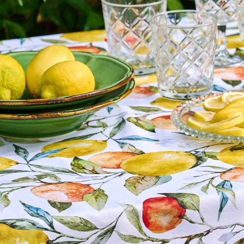 Tovaglia con Limoni e Arance Vingi Tiffany dis.4