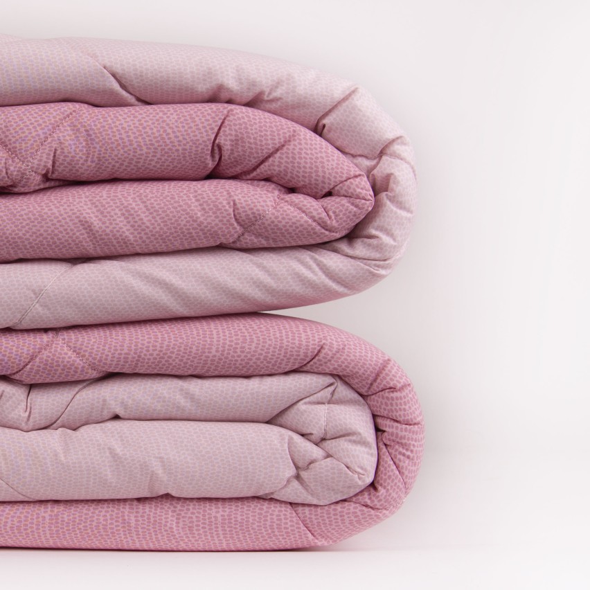 Trapunta cotone letto singolo invernale Dern Biancaluna rosa