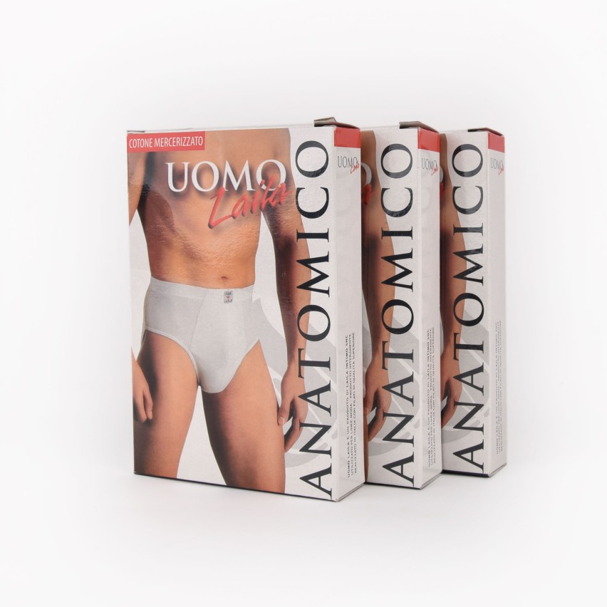 Slip uomo calibrati Laila 100% cotone 3 pz