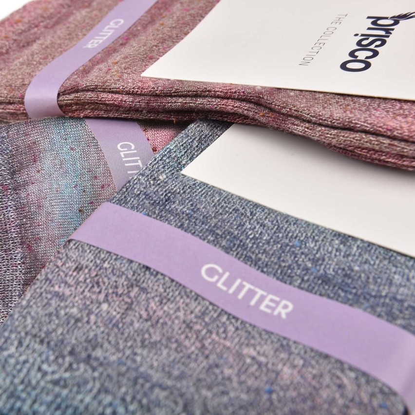 Calze corte donna con seta Prisco Tweed 3 paia