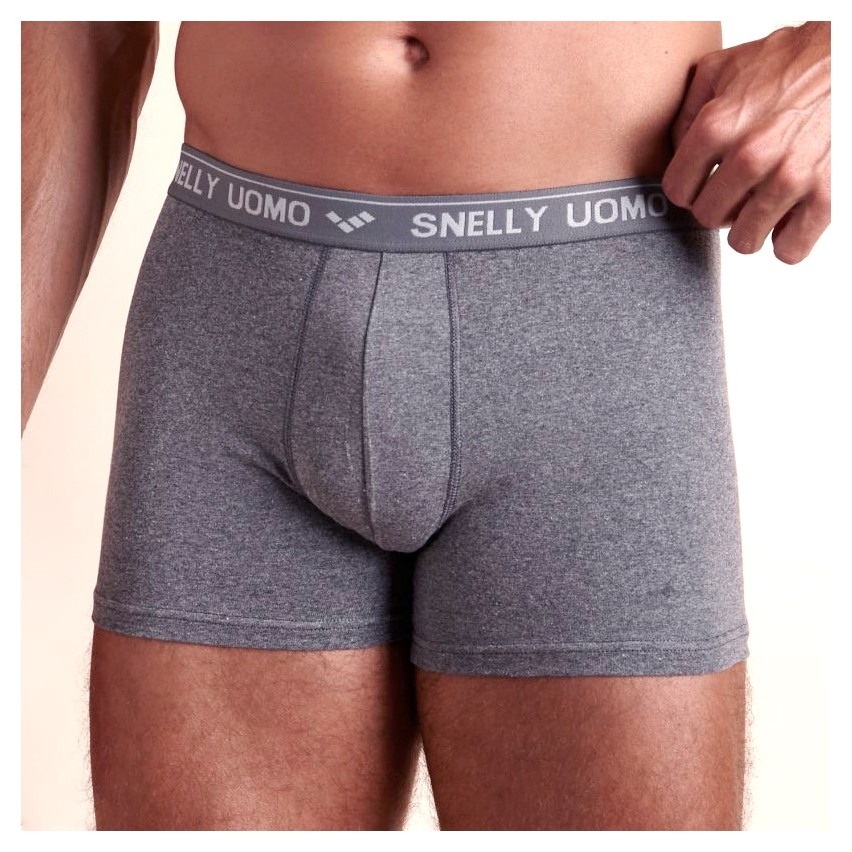 Boxer uomo elasticizzati cotone Snelly U110E 6 pz
