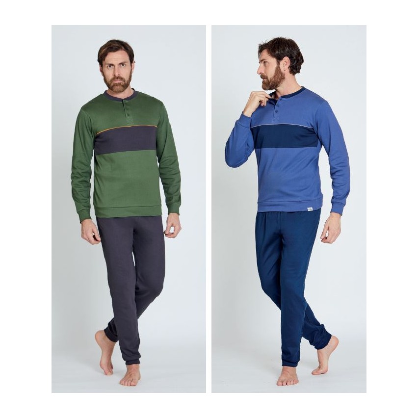 Pigiama uomo in caldo cotone Nazareno Gabrielli U7002