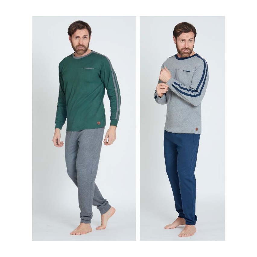 Pigiama uomo in caldo cotone Nazareno Gabrielli U7010