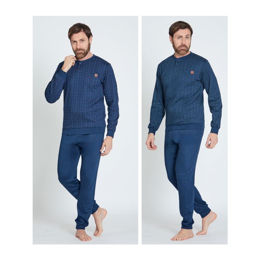 Pigiama uomo caldo cotone Nazareno Gabrielli U7012