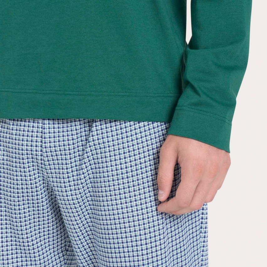 Pigiama Uomo in cotone maglia girocollo Ragno U899NQ