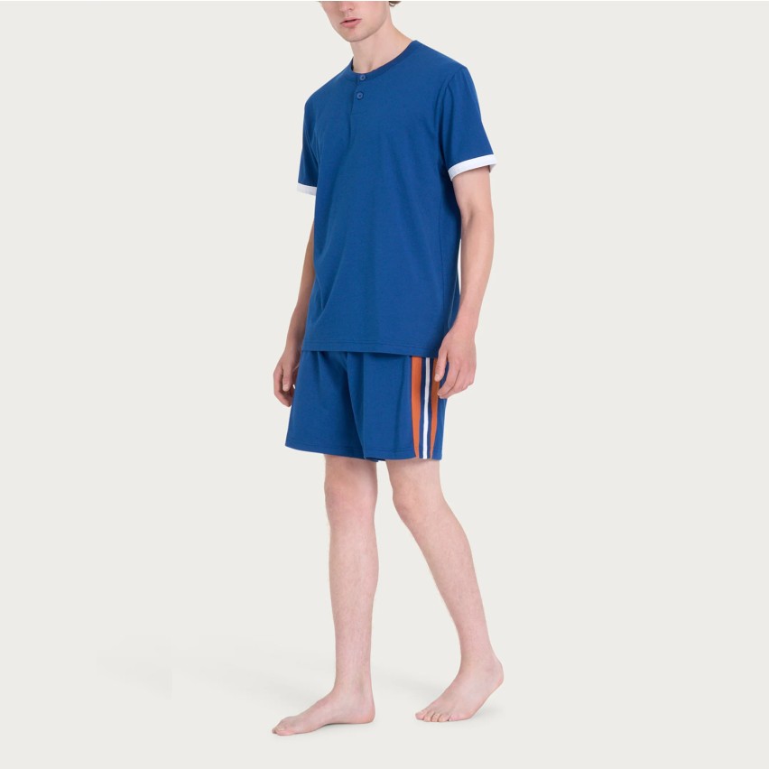 Pigiama uomo corto in 100% cotone Ragno U902ND