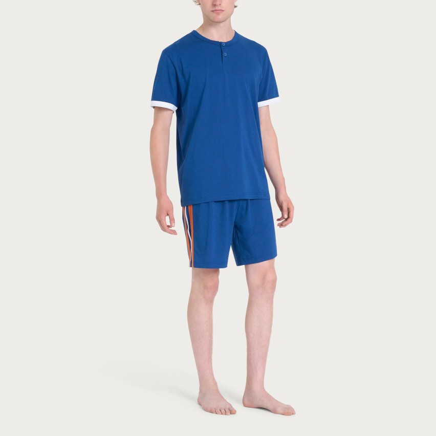 Pigiama uomo corto in 100% cotone Ragno U902ND