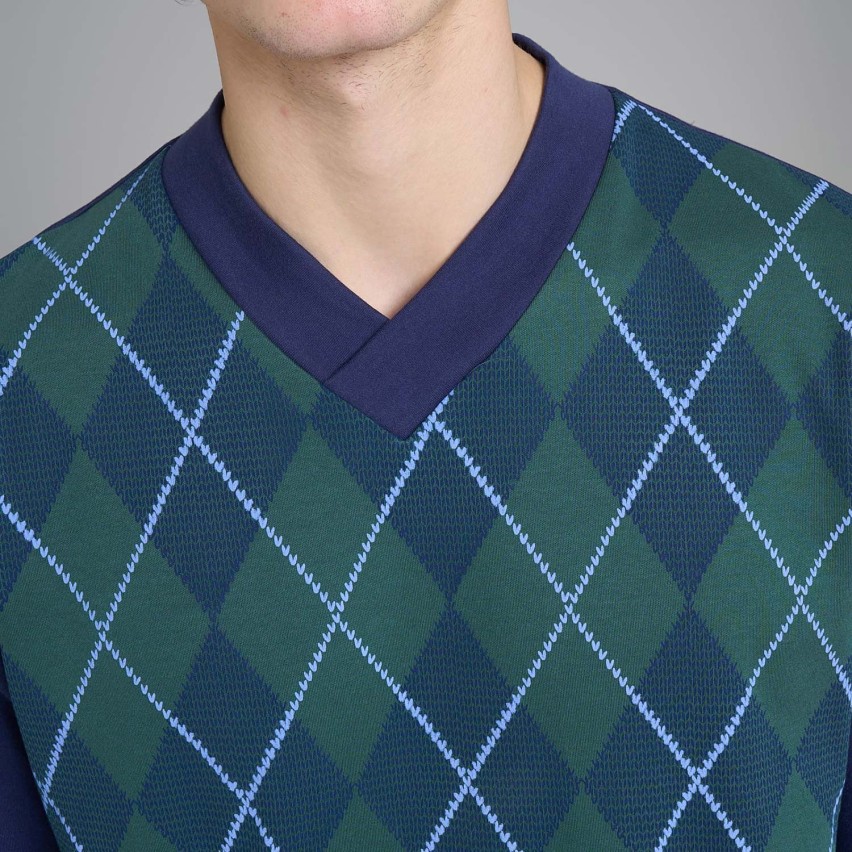 Pigiama uomo a rombi interlock Ragno U962N2