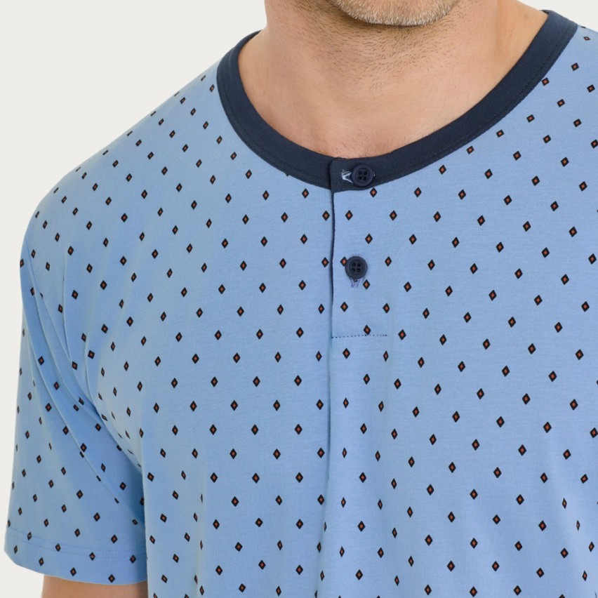 Pigiama uomo corto 100% cotone Ragno UA23ND