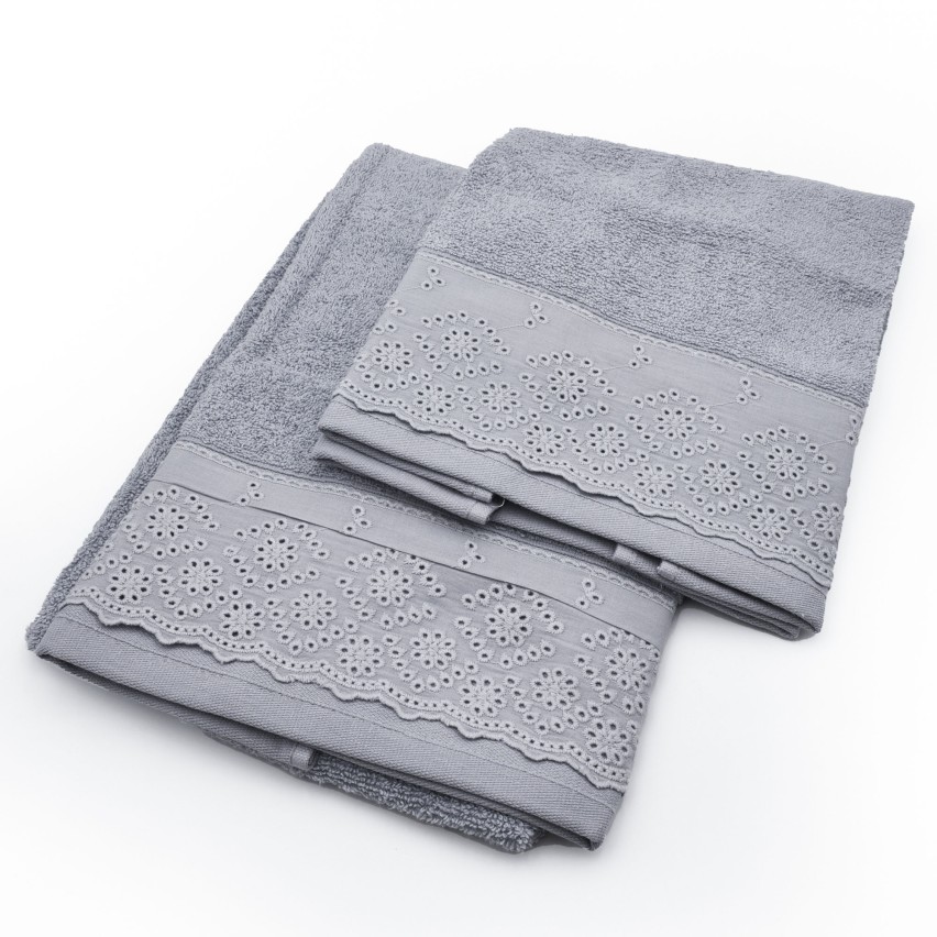 Asciugamani Bagno Fyber Carrara - Coppia Ospite + Viso, Cotone 100%, Colore Bordeaux - Foto 3