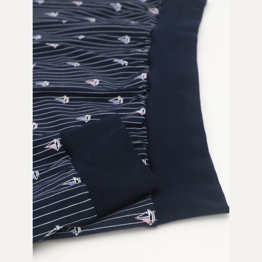 Pigiama uomo Perofil VPRT92816 barca vela 100% cotone 