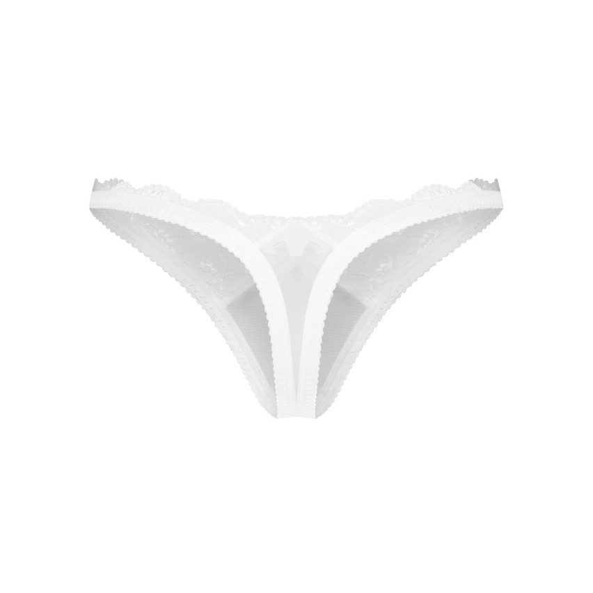 Perizoma in pizzo con strass Obsessive Weddya thong