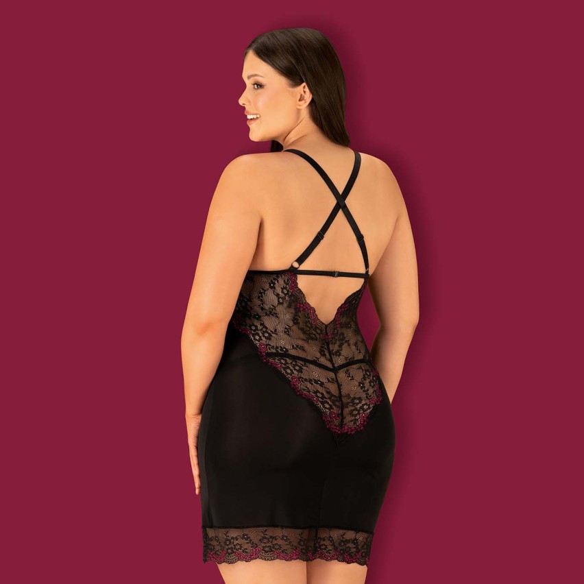 Sottoveste + perizoma Vanessme Obsessive pizzo sexy