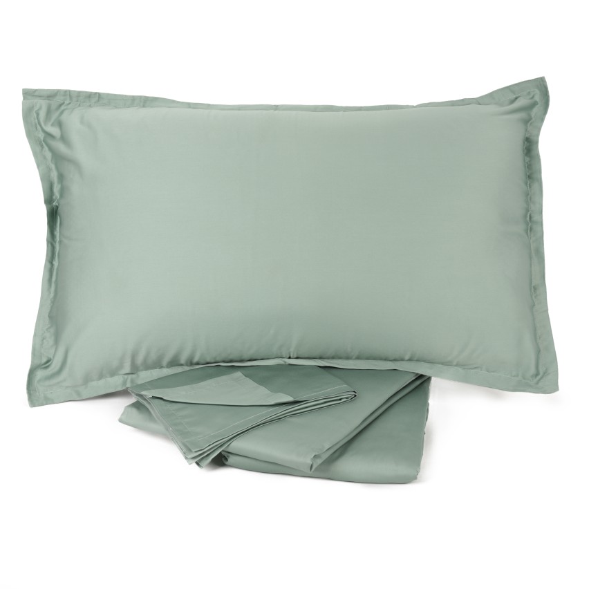 Completo letto raso di cotone 60 fili matrimoniale Zer0bed 100% Olympia 4 volani