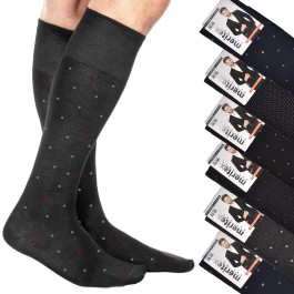 6 Paires De Chaussettes Sport Longues Coton éponge - Homme, Italie, Marque Fontana